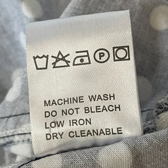 Bettie Page by Tatyana  Retro Style Polka Dot Peplum Top in Navy,‎ XXL - Picture 3 of 6